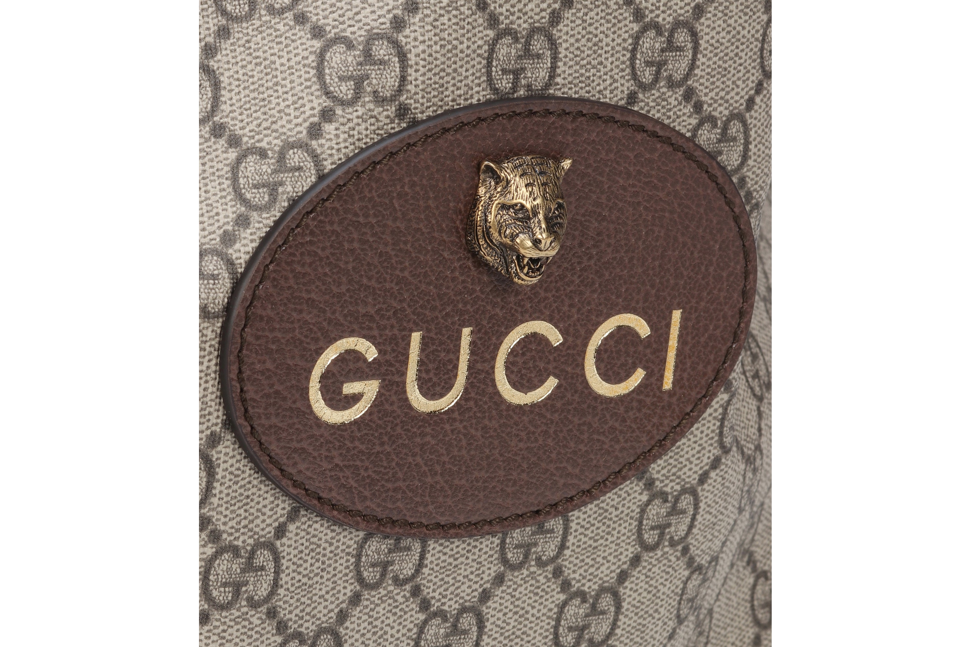 Buy Gucci's Drawstring Monogram Backpack Print Retro Tiger Summer Bag Pouch