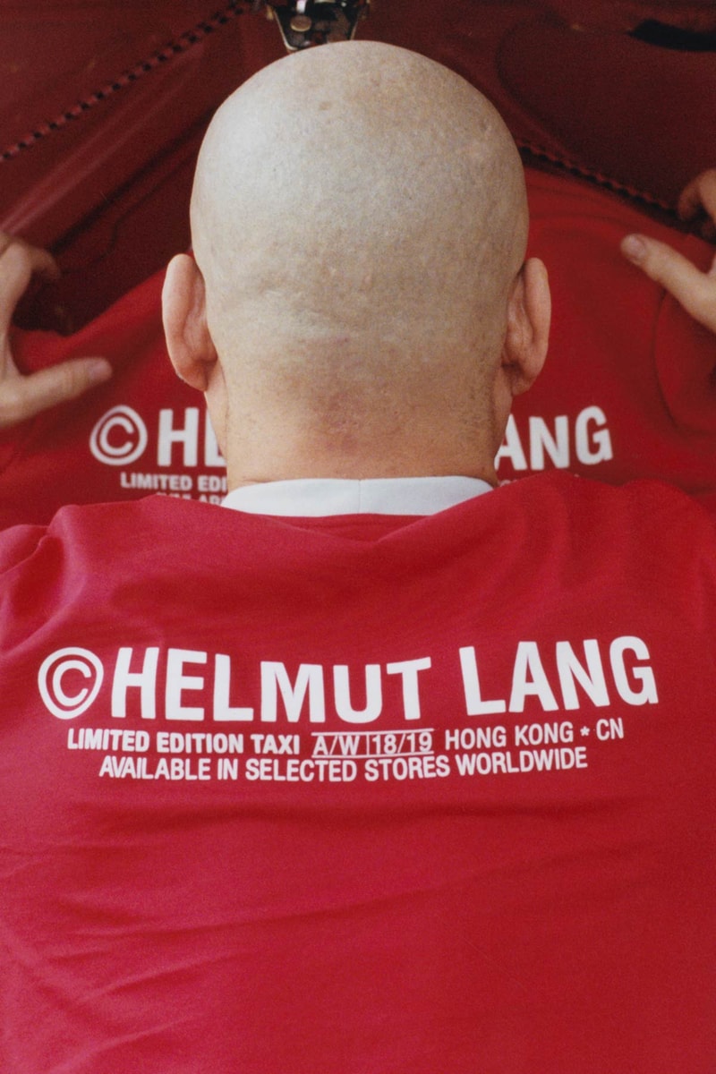 Helmut Lang Global Taxi Initiative Hong Kong T-shirt Red