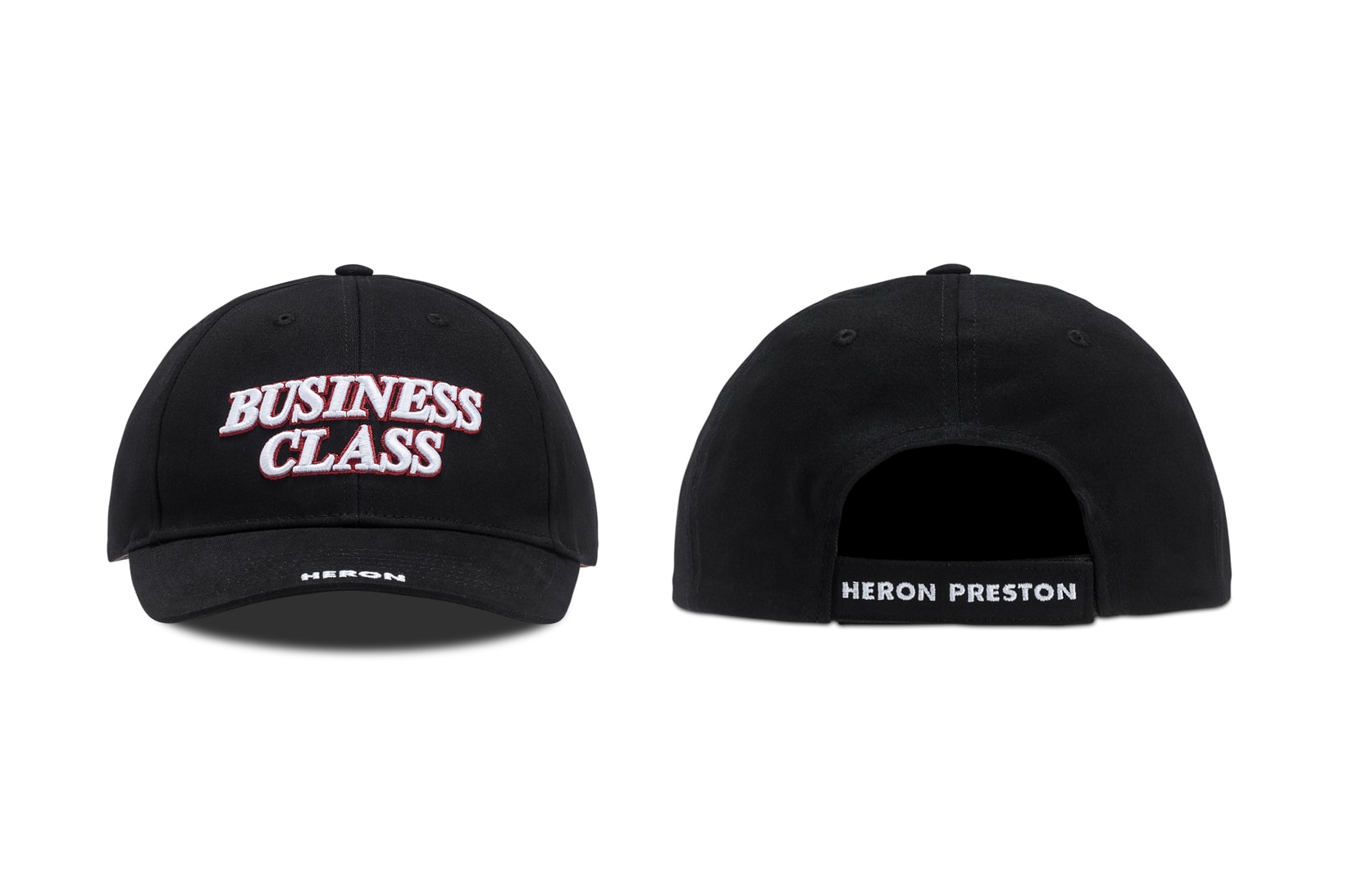 Heron Preston Business Class Hat Black Red White