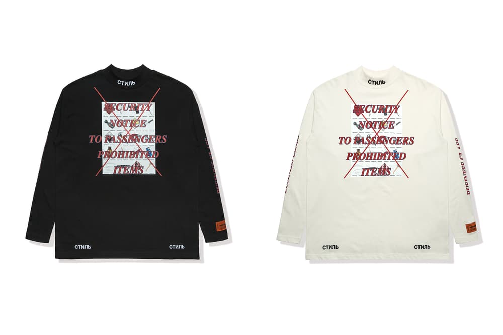 Heron Preston Business Class Sweater White Black