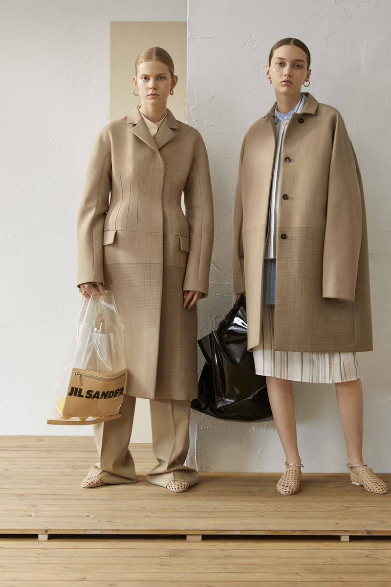 Jil Sander Resort 2019 Collection Lookbook Coats Handbags Khaki Black