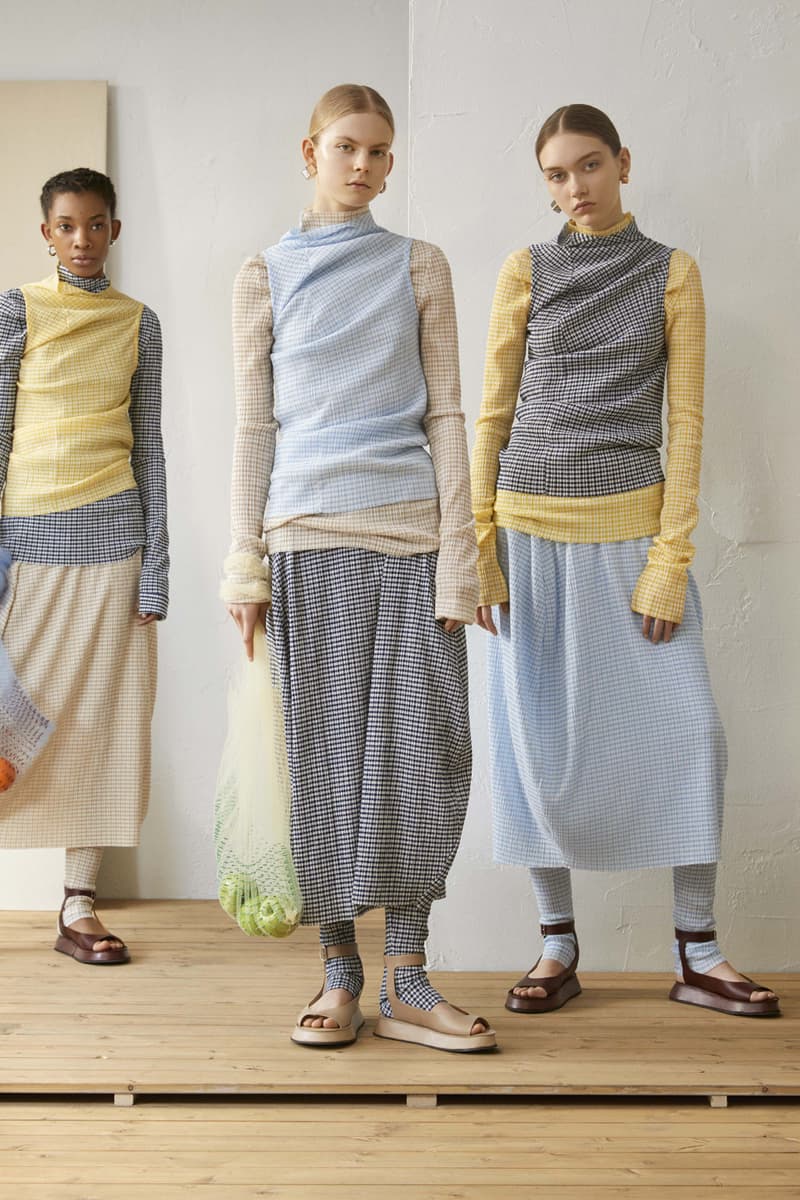 Jil Sander Resort 2019 Collection Lookbook Shirt Skirt Yellow Blue White