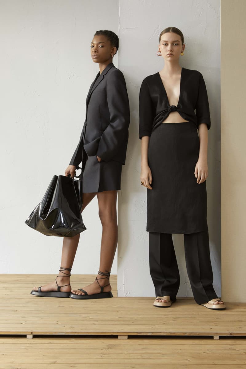 Jil Sander Resort 2019 Collection Lookbook Blazer Shorts Top Pants Black