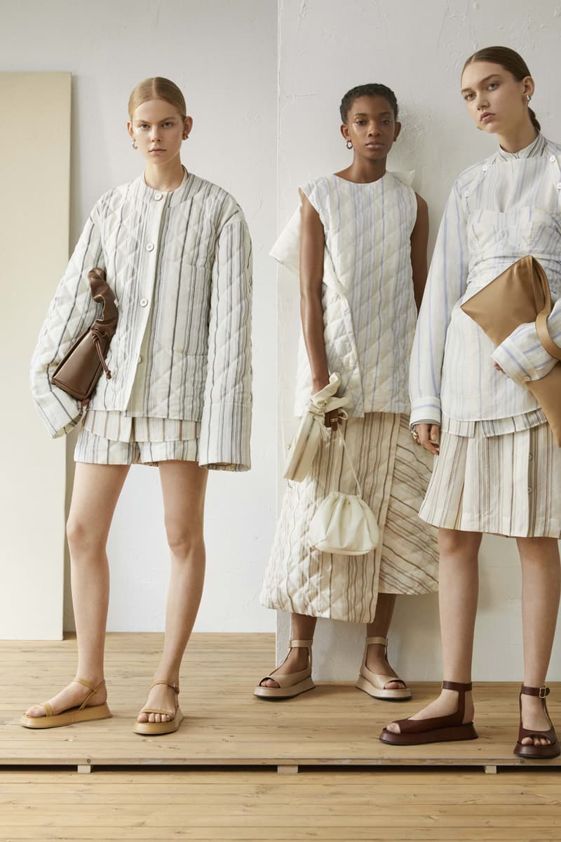 Jil Sander Resort 2019 Collection Lookbook Shirt Jacket Skirt White Blue