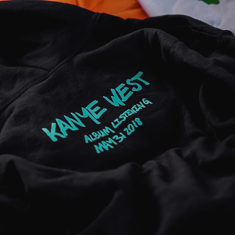 Kanye West ye Wyoming Album Listening Party Merch Hoodie Black