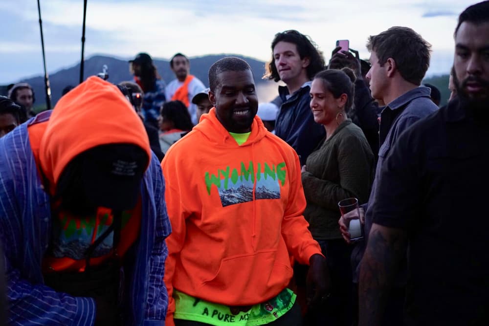 Kanye West ye Wyoming Album Listening Party Merch Hoodie Orange