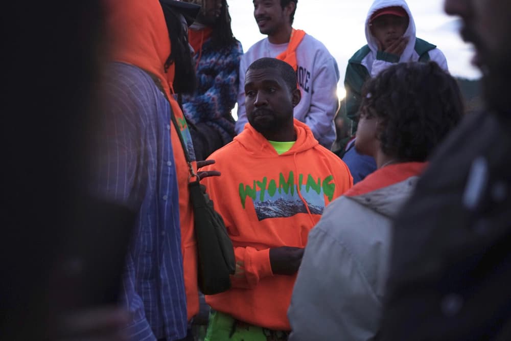Kanye West ye Wyoming Album Listening Party Merch Hoodie Orange