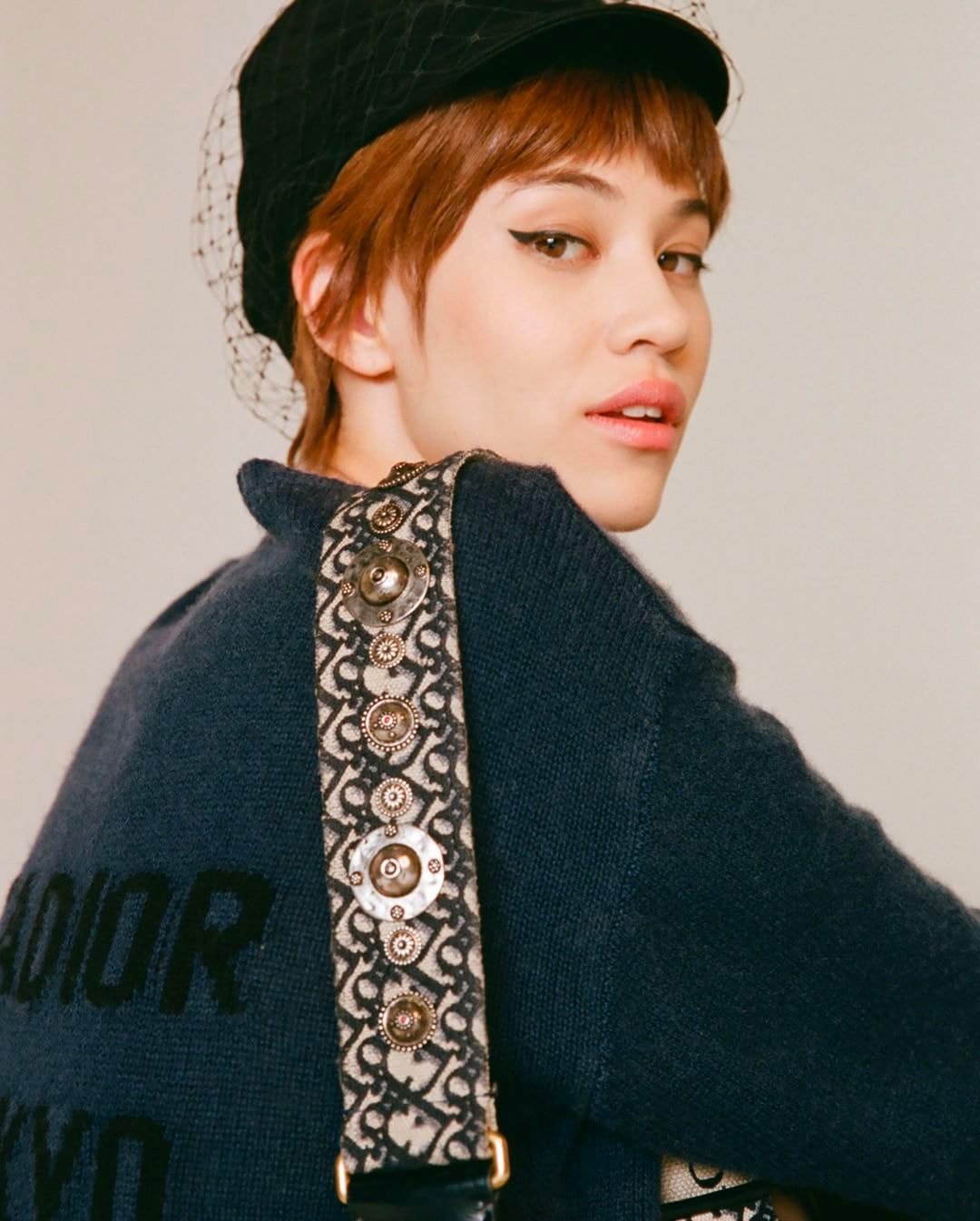 Kiko Mizuhara Christian Dior Tokyo Exclusive Campaign Bag Beret Hat