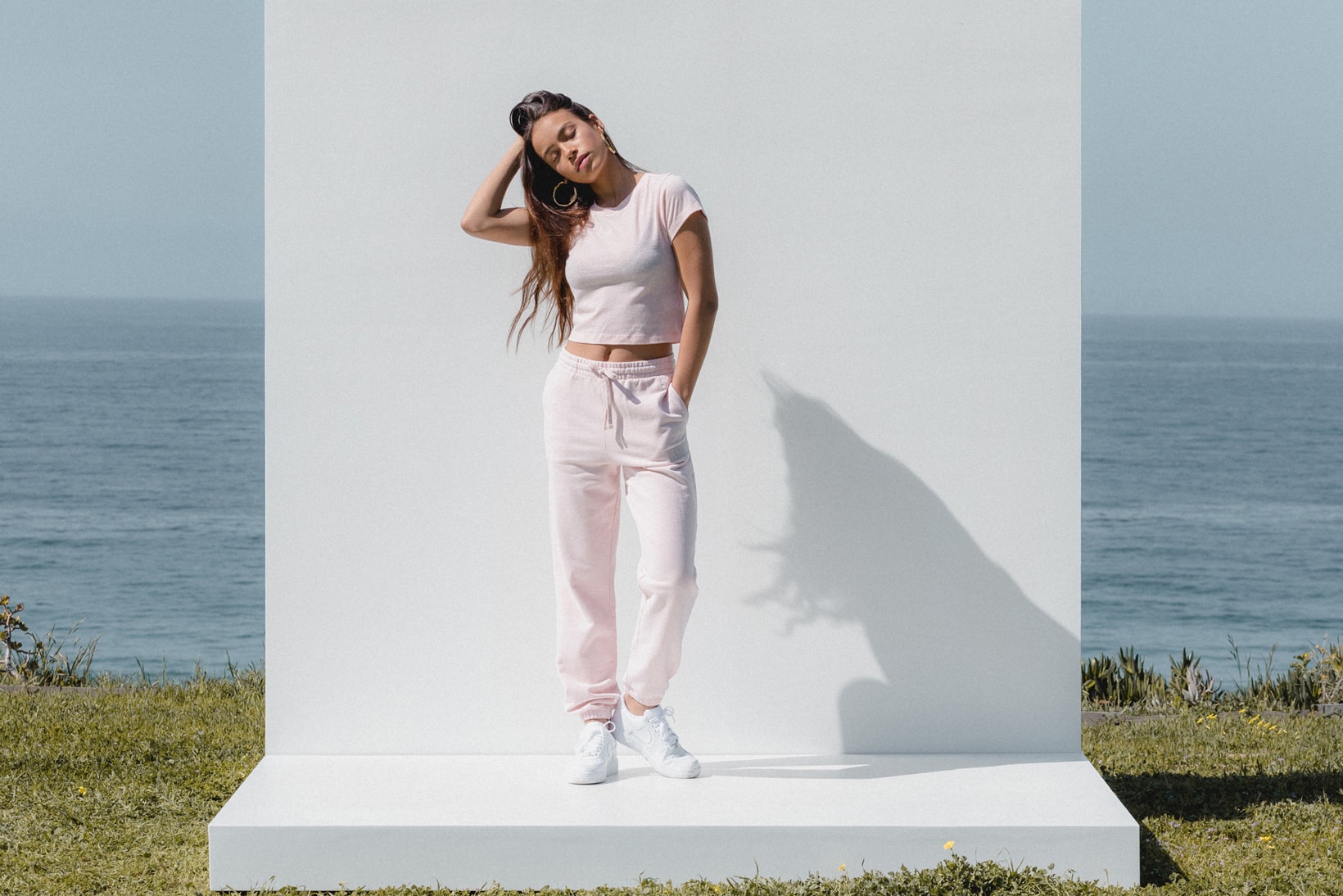 Kith Women Spring 2018 Classics Collection Mulberry Tee Wooster Sweatpant Baby Pink