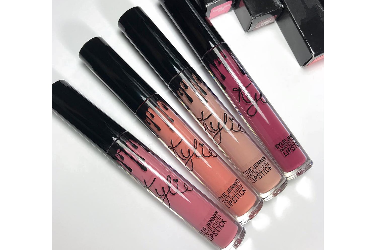 Kylie Cosmetics Matte Liquid Lipstick High Maintenance Apricot Libra and Head Over Heels