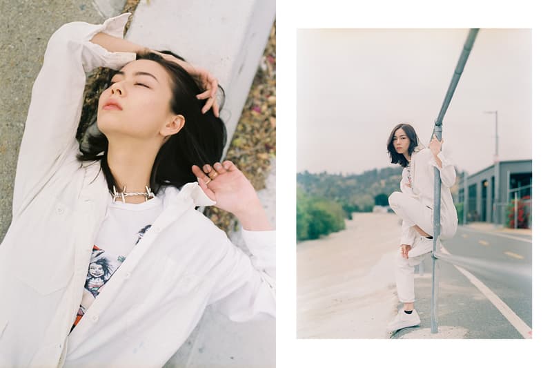 Lauren Tsai Terrace House Aloha State White Jumpsuit Nike Air Force 1 Vintage Editorial Varisty