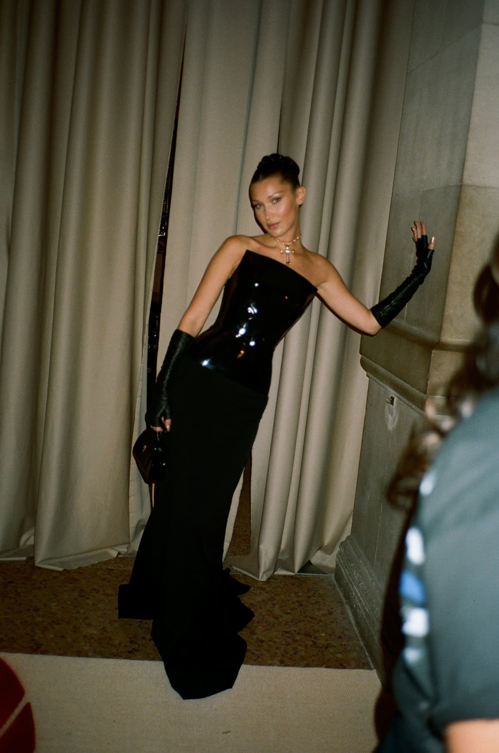 Met Gala 2018 Bella Hadid Black Gareth Pugh Chrome Hearts