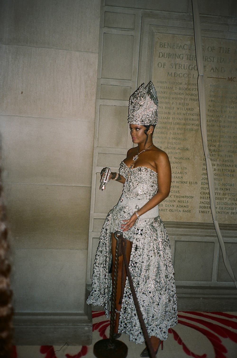 Met Gala 2018 Rihanna Pope John Galliano Maison Margiela Candid Film Photo