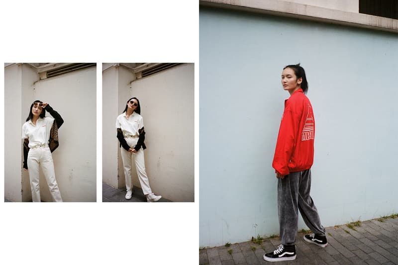 MISCHIEF Spring/Summer 2018 HBXWM HBX Editorial Terry Polo Delta Windbreaker Jacket White Red