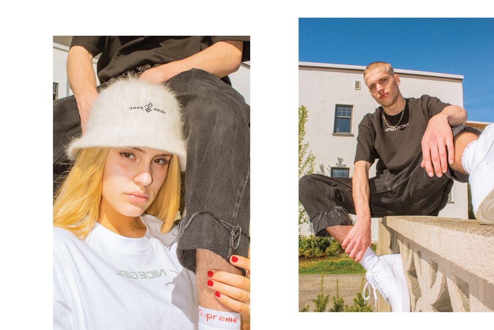 Nice Girl Vancouver Streetwear Brand Mescondi Joyride Lookbook T-Shirt Black White