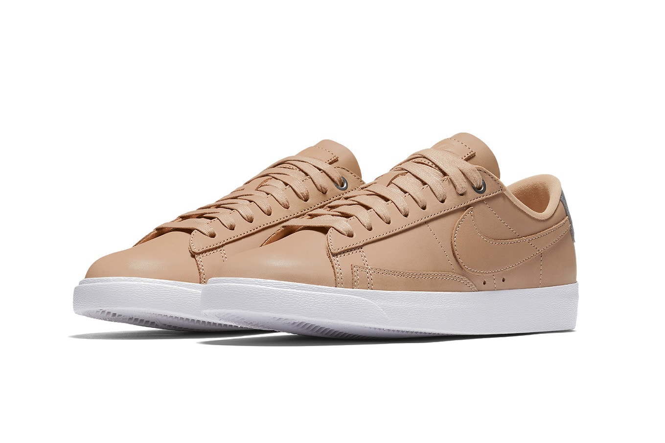 Nike Air Force 1 and Blazer Low in "Tan Silver" Sneaker Silhouette