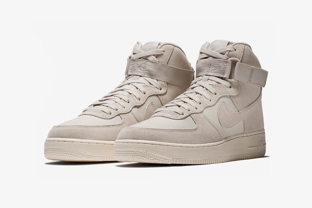 nike air force 1 hi high suede dusky pink powder blue mustard yellow