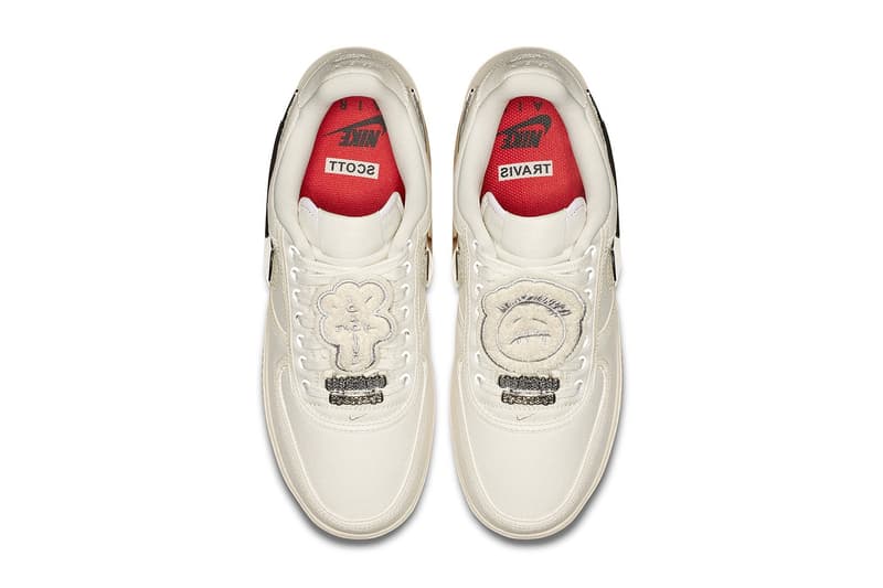 Nike Air Force 1 Low Sail Travis Scott Removable Swoosh Sneaker