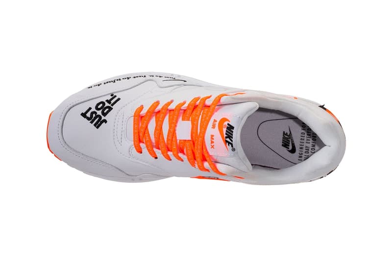 Nike Air max 1 "Just Do It" Orange White