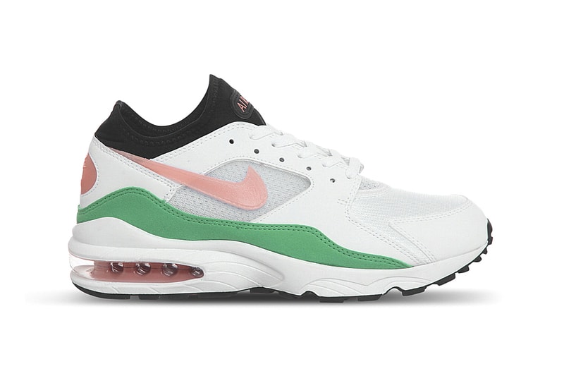 Nike Air Max 93 in White Pink Green Retro Sneaker