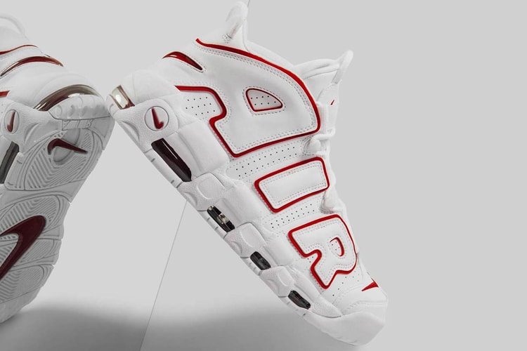 Nike's Air More Uptempo Arrives in White and "Varsity Red"