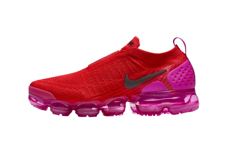 Nike's Air Vapormax Flyknit Moc 2 Electrifies in Fuchsia and Red