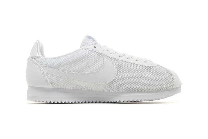 Nike White Mesh Cortez Sneaker