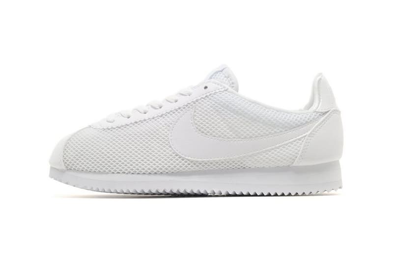 Nike White Mesh Cortez Sneaker