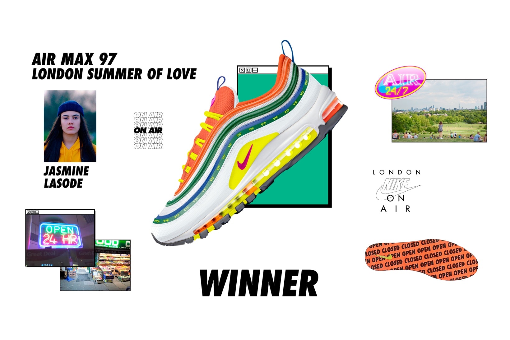 Nike Air Max 97 London Summer of Love by Jasmine Lasode