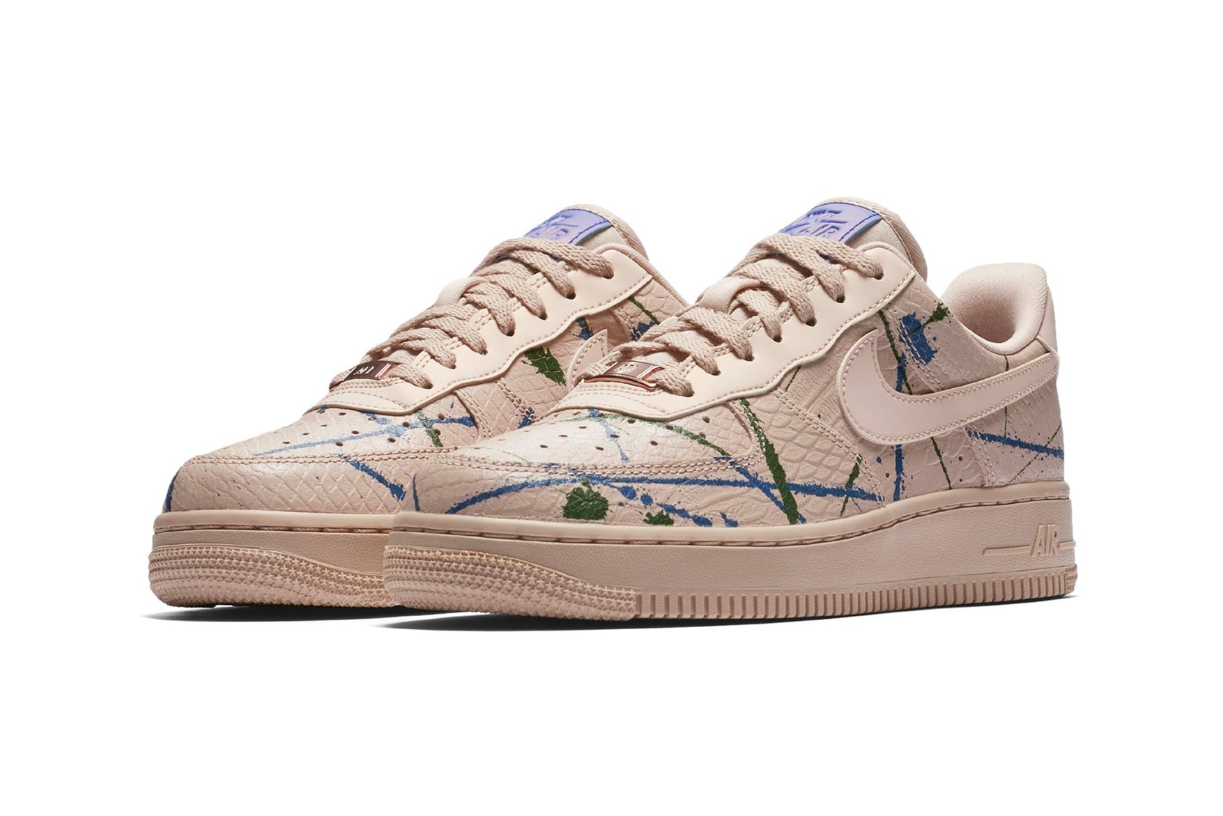 Nike "Particle Beige" Sneaker Capsule Collection Nike Air Force 1 Air More Money Foamposite Shoes Basketball