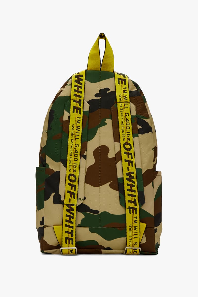 Shop New Off-White Spring Arrivals SSENSE Streetwear Staples Fashion Hoodie Sweatshirt Backpack Keychain