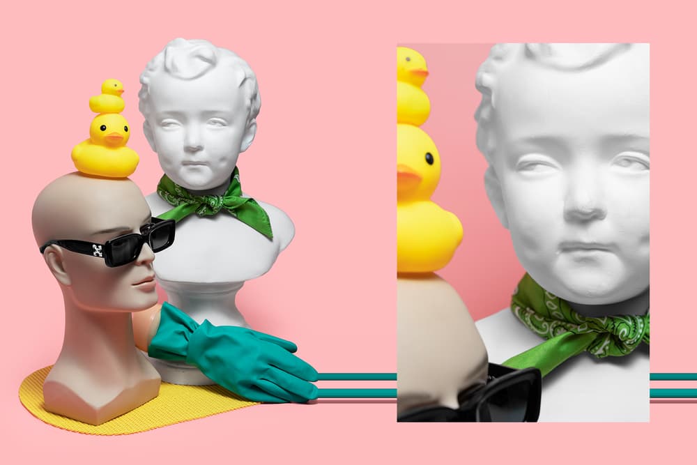 Off-White™ x Sunglasshut Collection Editorial Virgil Abloh Fashion Mannequin Funny Concept Streetwear