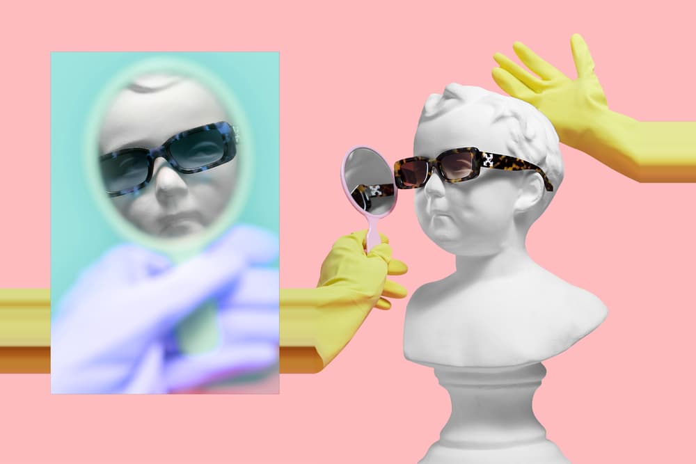 Off-White™ x Sunglasshut Collection Editorial Virgil Abloh Fashion Mannequin Funny Concept Streetwear