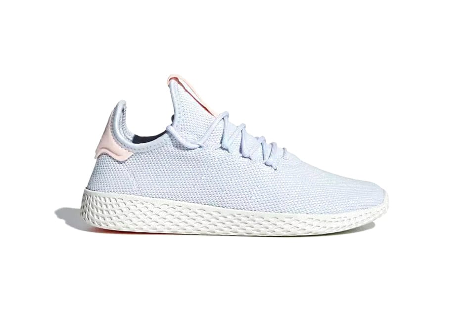 pharrell williams adidas white and pink