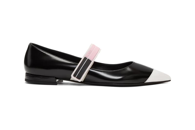 Prada Ballerina Flats Black White