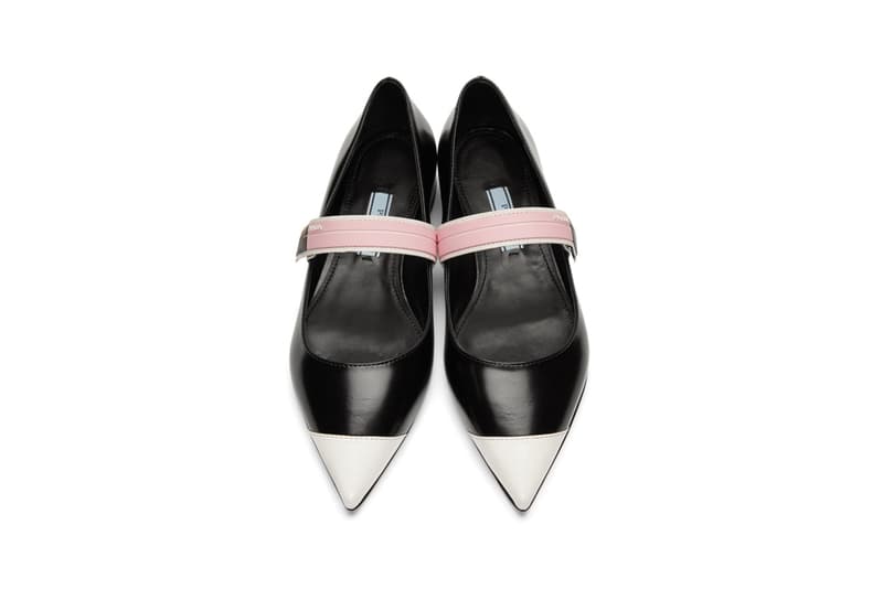 Prada Ballerina Flats Black White