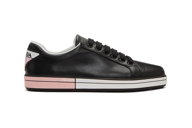 Prada Leather Sneakers Black