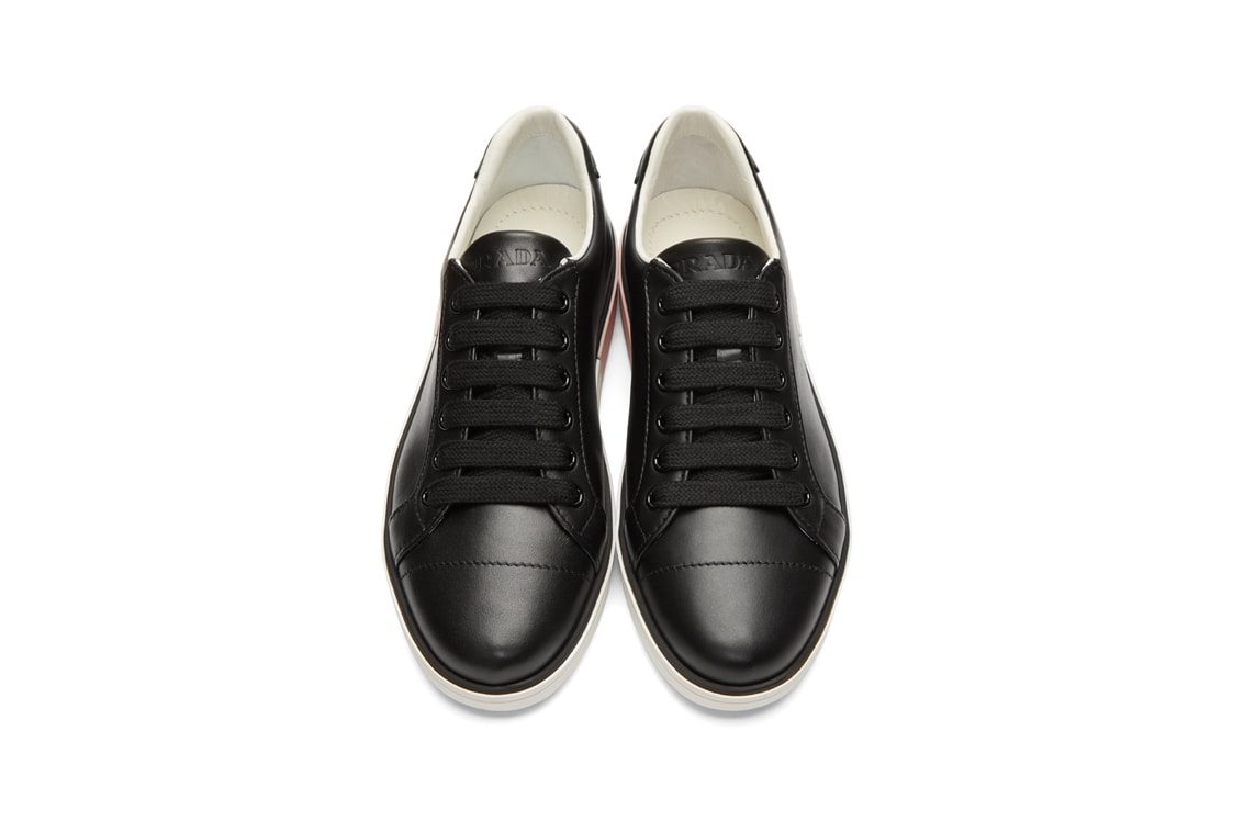 Prada Leather Sneakers Black