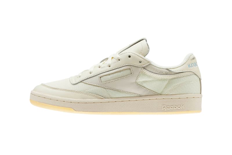 Reebok Walk of Shame Club C 85 Olympic Creme Yellow Filament Sepia Blue