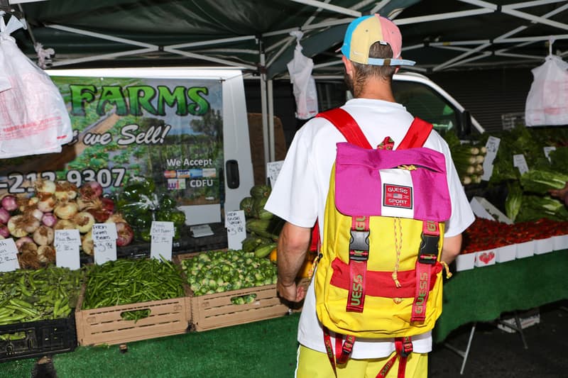 Sean Wotherspoon x GUESS Jeans U.S.A. Farmers Market Collection Lookbook Graphic T-shirt White Backpack