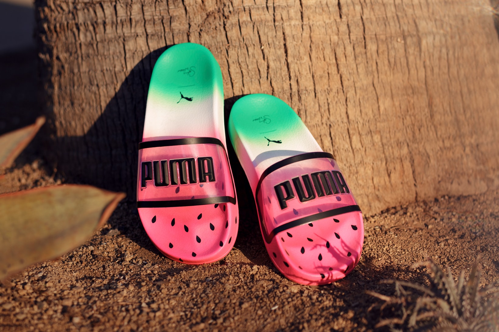 Sophia Webster x PUMA Spring/Summer 2018 Collection Second Drop Leadcat Slide Pink Green Black