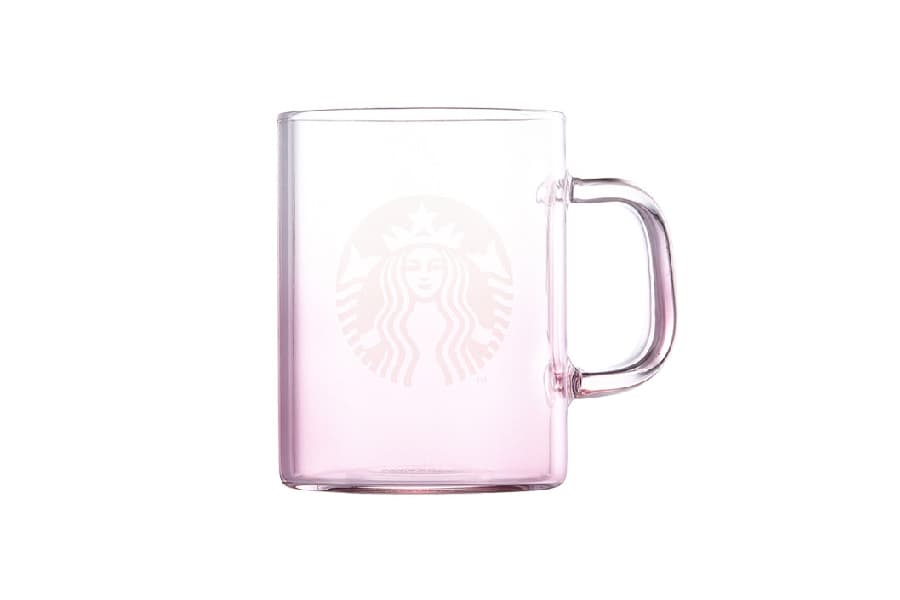 Starbucks Korea Pink Ombre Siren Logo Glass