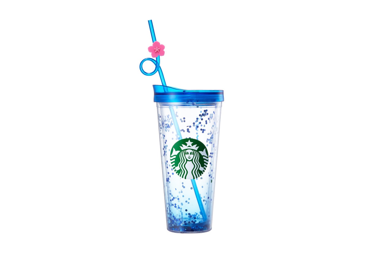 Starbucks Korea Blue Glitter Hibiscus Cup Summer 2018