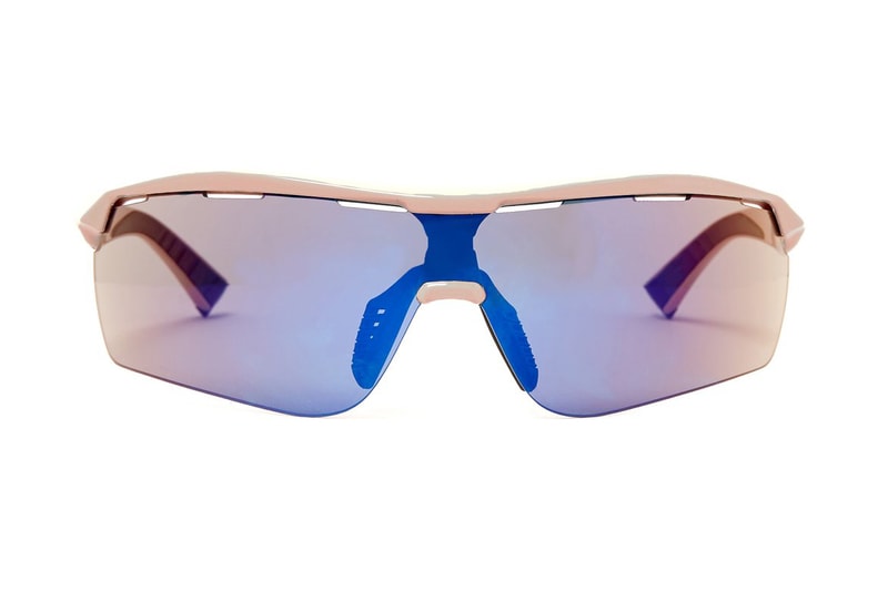 Stella McCartney Blue and Pale Pink Turbo Wrap Eco-Friendly Sunglasses