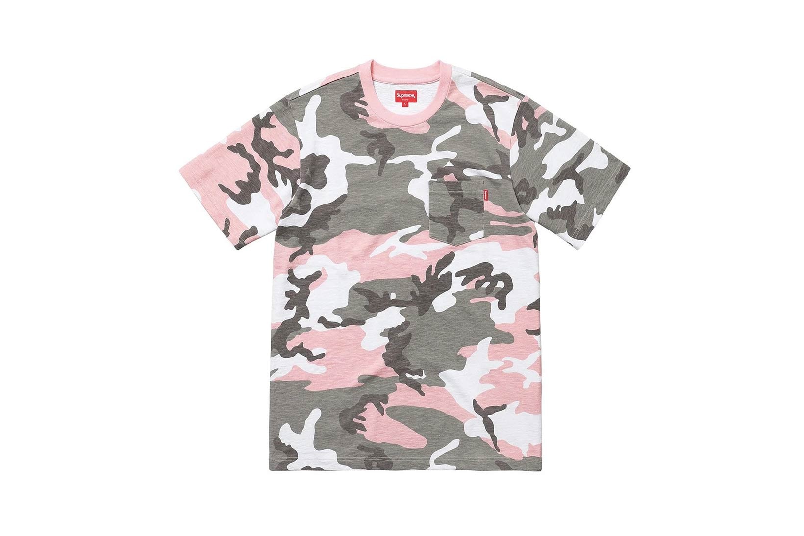 Supreme Pink Camo T-Shirt Pocket Tee