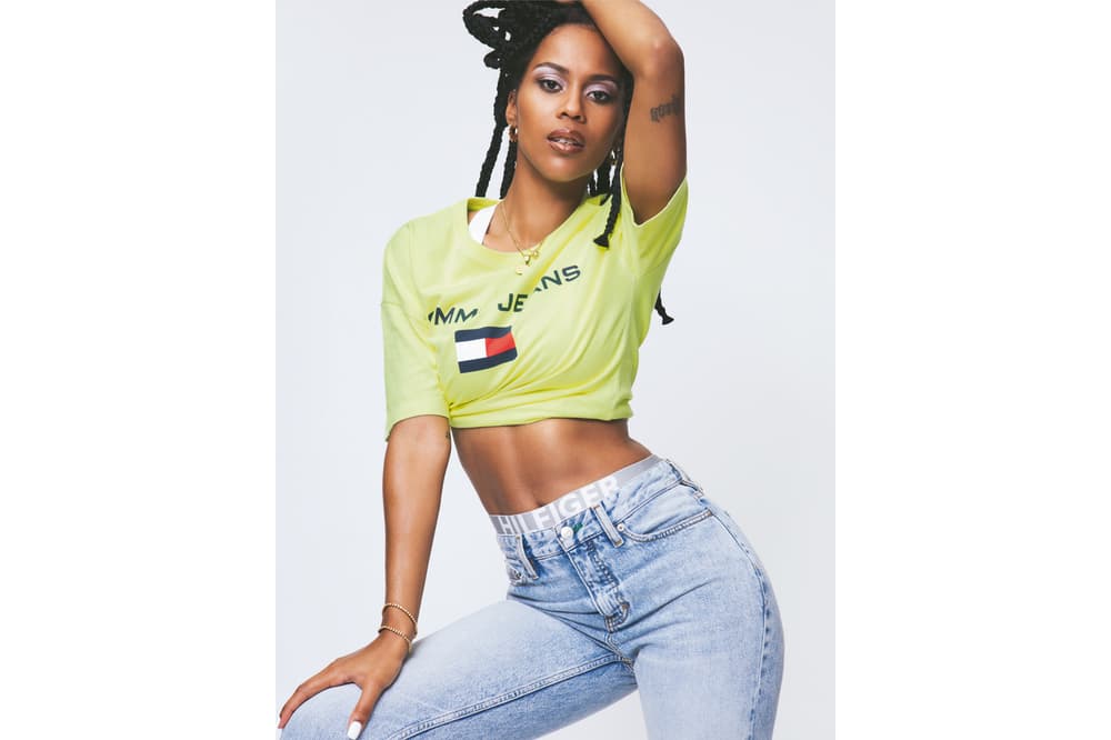 Tommy Jeans Spring 2018 Capsule Collection Campaign Logo T-Shirt Green