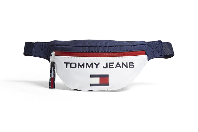 Tommy Hilfiger 90s Colorblocked Red White Navy Blue Logo Bum Bag
