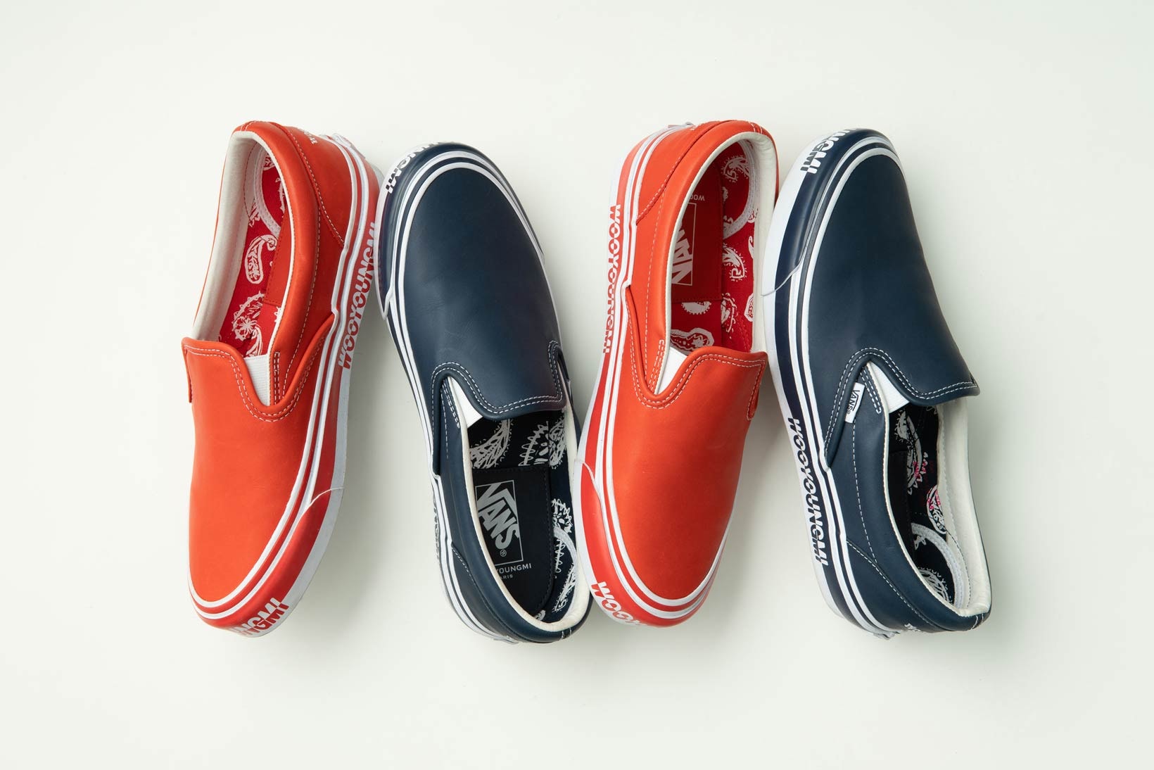 WOOYOUNGMI Vault By Vans Slip On Red Blue