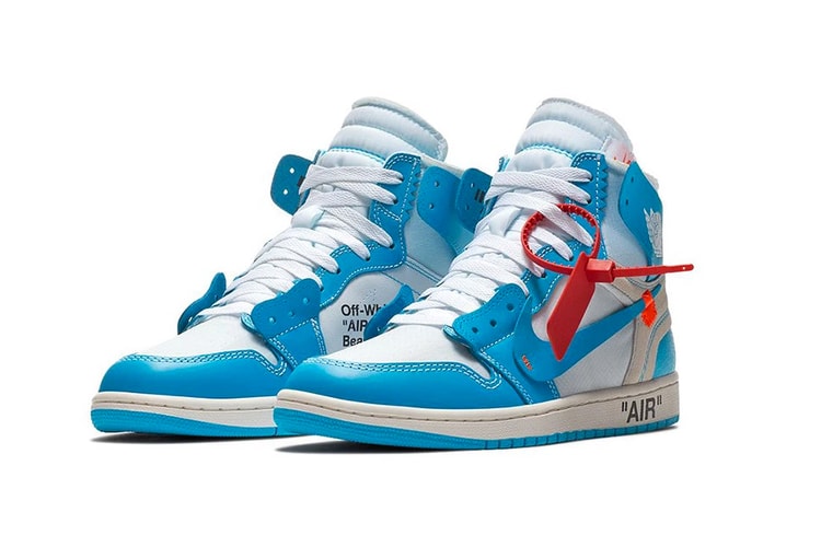 Here Are Official Images of the Virgil Abloh x Air Jordan 1 "UNC"