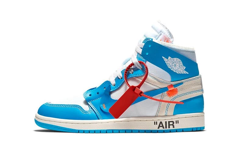 virgil abloh air jordan 1 unc official images nike